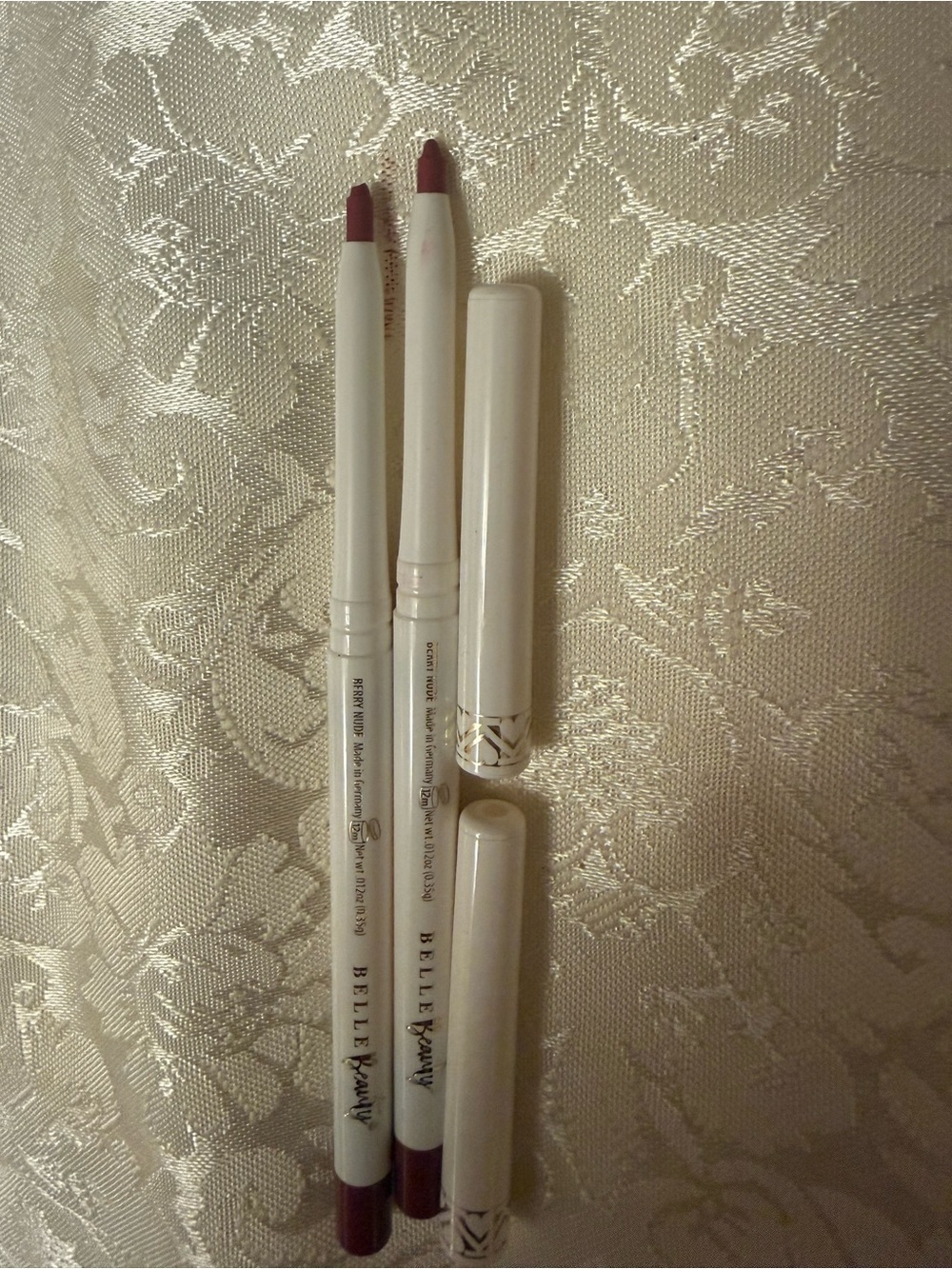 Belle Beauty Kisser Fixer Gel Lip Liners in "Berry Nude" Bundle of 2 lip liners